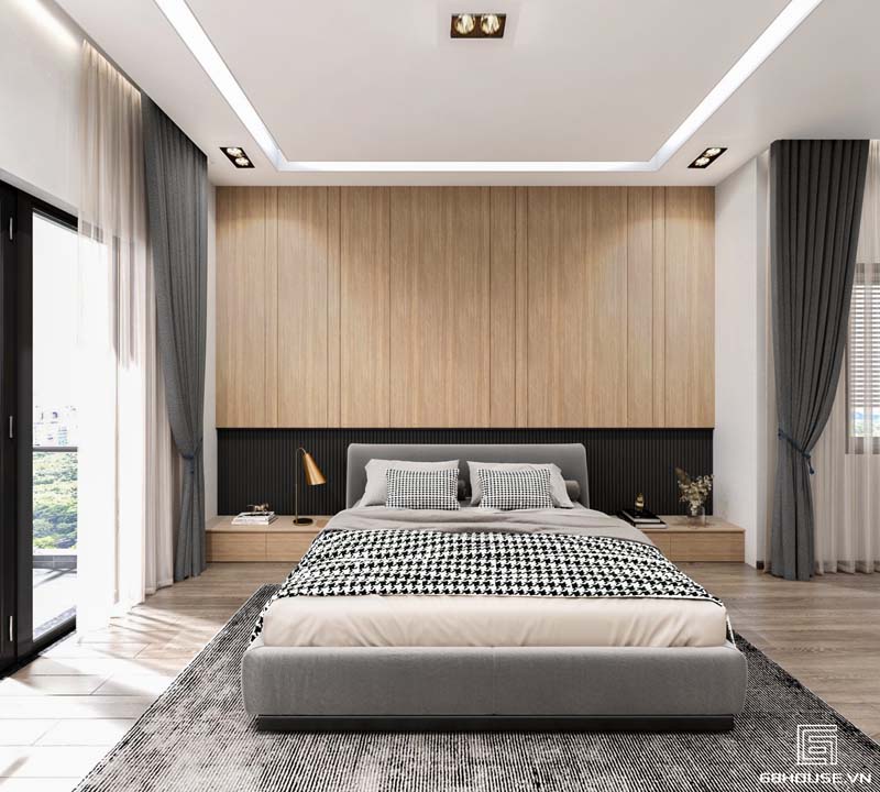 Thiết kế thi công nội thất phòng ngủ Master tại Phú Quốc