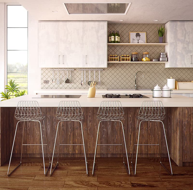 Phòng bếp nhà ống có thiết kế hiện đại và độc đáo mẫu 01